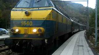 HLD5540 with passenger train LiegeGouvy belgium [upl. by Afatsum905]