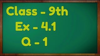 Class  9th Ex  41 Q 1 Linear Equation in Two Variable Maths NCERT CBSE [upl. by Llewej]