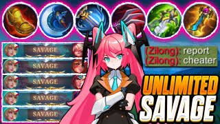 TOP 1 GLOBAL LAYLA  PERFECT BUILD  UNLIMITED SAVAGE You must watch this [upl. by Aerua]