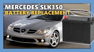 How to remove and Install Mercedes Benz SLK 350 Battery [upl. by Berard]