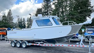 2023 Hewescraft Alaskan 270 Prototype boat walkthrough [upl. by Neeluj]