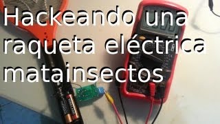 Hackeando una raqueta eléctrica mata insectos [upl. by Eirised]