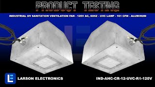 Industrial UV Sanitation Ventilation Fan  120V AC 60Hz  UVC Lamp  161 CFM  Aluminum [upl. by Zehc715]