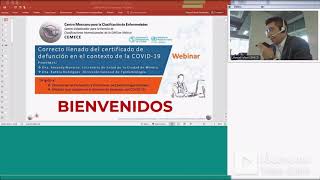 Curso del correcto llenado del certificado de defunción en el contexto de la COVID19 CEMECE [upl. by Ellecrad61]