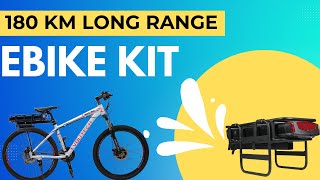 180KM Long Distance Electric Bike Kit is Incredible  Boost Your Bike to an EBike [upl. by Stolzer]