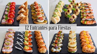 12 Originales y Fáciles Recetas de Canapés y Entrantes para Fiestas  Recopilación  DarixLAB [upl. by Nichani]