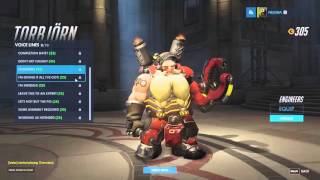 Overwatch Japanese Voice Lines  Torbjorn [upl. by Ahseile444]