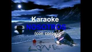 Karaoke instrumental  Nosotros con coros bolero Pista para cantar [upl. by Wilkison]