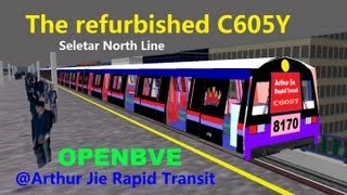 OpenBVEAJRTRoute Play The Refurbished C605Y on Seletar North Line [upl. by Anerak]