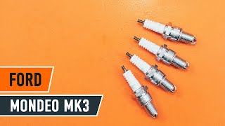 How to change spark plug on FORD MONDEO MK3 Saloon TUTORIAL AUTODOC [upl. by Keegan]