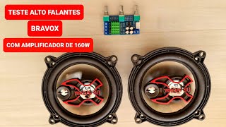 TESTE DOS ALTO FALANTES BRAVOX NO AMPLIFICADOR DE 160 W [upl. by Zinn608]