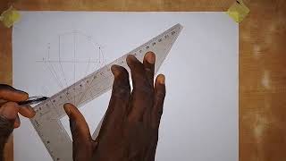 Construction of Curve of Interpenetration of Cone and Cylinder and Surface Development of Cone [upl. by Allehs]