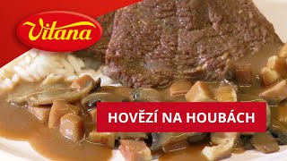 RECEPT Hovězí na houbách [upl. by Herod]