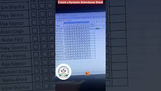 Create Dynamic Attendance Sheet in Google Sheet shorts googlesheets tricks yt excel viral [upl. by Aicsile]