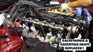 My N55 gets Valvetronic motor amp Eccentric shaft replaced [upl. by Araiet350]