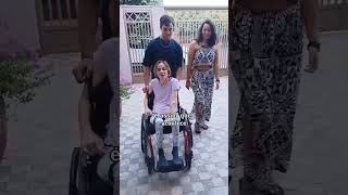 Cadeirante com diagnóstico de Tetraplegia sou carregada inclusão motivação família gratidão [upl. by Alur707]