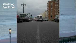 Driving through Worthing UK  Time Lapse [upl. by Enyahc]