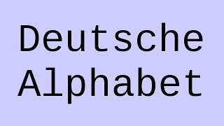 Deutsch Das Alphabet  Deutsch  Grammatik und Rechtschreibung [upl. by Natek]