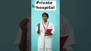 Private Hospita Vs Government Hospital  Sharmi Comedy  Lets Dance Comedy Shorts [upl. by Immot541]