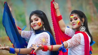 Dhim Tana Cover Dance  Mone Rong Legeche Basanta Eseche Dance Performance  Folk Creation [upl. by Sama]