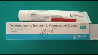 Cosmelite Cream  Hydroquinone Tretinoin amp Mometasone Cream  Cosmelite Cream Uses Review Hindi [upl. by Ji363]