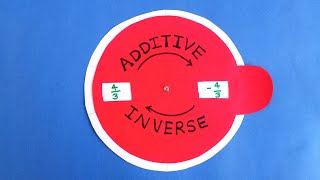 Additive inverse Math Working model  MathProject Additive inverse Math project for class 7 [upl. by Dami438]