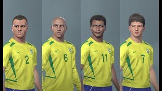 PES 2019 Brasil Brazil Legends Clássico Classic v1 Stats  LINK [upl. by Ailad]