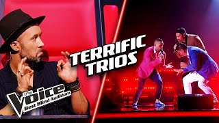 TOP TRIOS on The Voice  The Voice Best Blind Auditions [upl. by Kammerer]