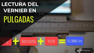 vernier en pulgadas como se usa el calibrador vernier [upl. by Pronty]