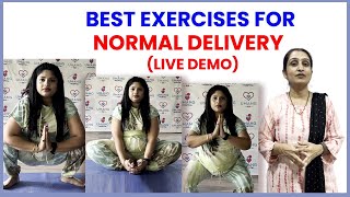 Best Exercises for Normal Delivery Live Demo Dr Asha Gavade [upl. by Elbert608]