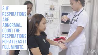 How to check Vital Signs Return Demonstration [upl. by Carlton]