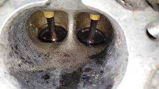 Porsche 944 S2 30 engine leak down test cylinder 4 inlet valve seats leaking [upl. by Annaohj]