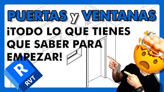 🔵 PUERTAS y VENTANAS en REVIT  Todo lo que tienes que saber si eres principiante ✅ [upl. by Ifar]