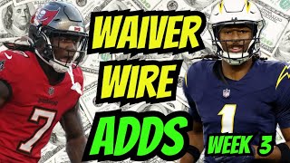 WEEK 3 Waiver Wire Adds  Fantasy Football 2024 [upl. by Anagrom]