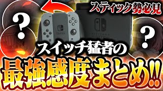 スイッチ勢スティック猛者たちの最強の設定感度を紹介します！【フォートナイト】 [upl. by Nawiat]