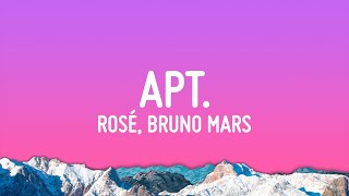 ROSÉ amp Bruno Mars  APT Lyrics [upl. by Aihsele]