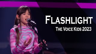 Sangat Berbakat Anak 11 Tahun menyanyikan lagu FLASHLIGHT  The Voice Kids 2023 [upl. by Hcirteid]