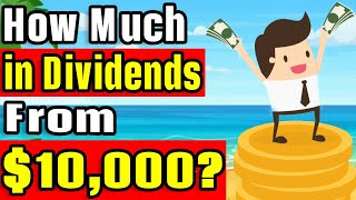 How Much Dividend Income from 10000 [upl. by Eikcor761]