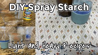 Make your own spray starch  Ironing starch  Diy pressing starch [upl. by Gambrill]