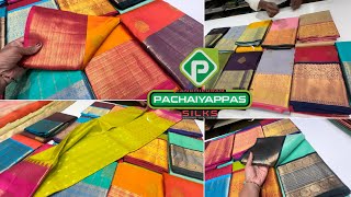 Tnagar Kanchipuram Pachaiyappas Pure Pattu Engagement Silk Sarees  Pure Soft Silk Rs6000 onwards [upl. by Hna896]