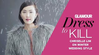 What to Wear for a Winter Wedding Outfit  Dress to Kill  Chriselle Lim Style Tips  Glamour [upl. by Jeanette]