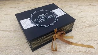 How To Make Hamper Box At Home  Handmade Birthday Gift Ideas  Gift Box Tutorial [upl. by Ekihc]