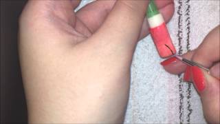 Come sfumare due smalti semipermanenti  nailart [upl. by Nolrac]