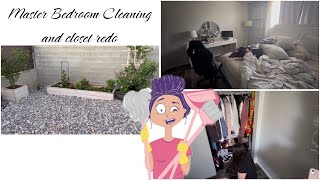 Master bedroom clean with me and organize 🧹 [upl. by Volnay]