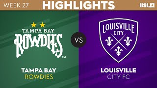 992023  Tampa Bay Rowdies vs Louisville City FC  Game Highlights [upl. by Yeleak]