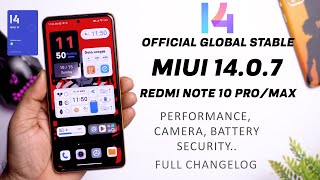 Redmi Note 10 ProMax Official MIUI 14070 Global Stable OTA Update Review Full Changelog [upl. by Inod]