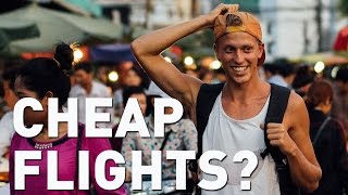 BUDGET BACKPACKING EP1 HOW TO FIND CHEAP FLIGHTS the basics [upl. by Irrek262]