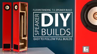 Transmission Line Speakers DIY Floorstanding Build with 4quot AIYIMA Full Range Drivers [upl. by Dobson]