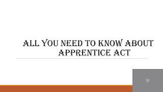 All you need to know about Apprentices Act 1961 [upl. by Ephraim]