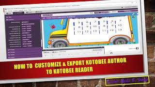 HOW TO EXPORT KOTOBEE AUTHOR OUTPUT TO KOTOBEE READER [upl. by Aieka]